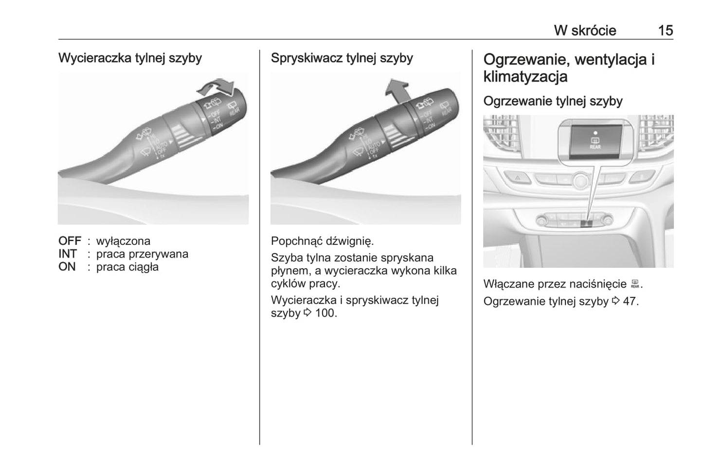 2020 Opel Insignia Owner's Manual | Polish