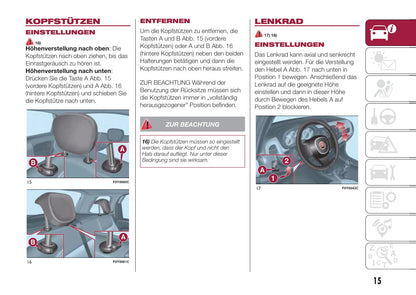 2015-2016 Fiat 500L Bedienungsanleitung | Deutsch