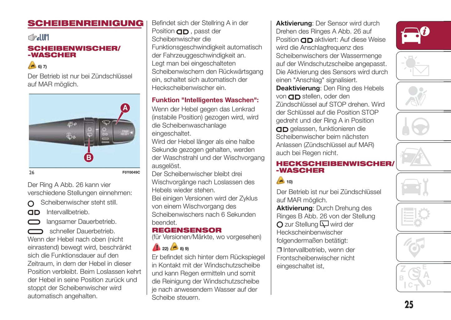 2015-2016 Fiat 500L Bedienungsanleitung | Deutsch