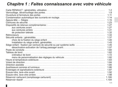 2018-2019 Renault Espace Bedienungsanleitung | Französisch