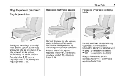 2018-2019 Opel Cascada Owner's Manual | Polish