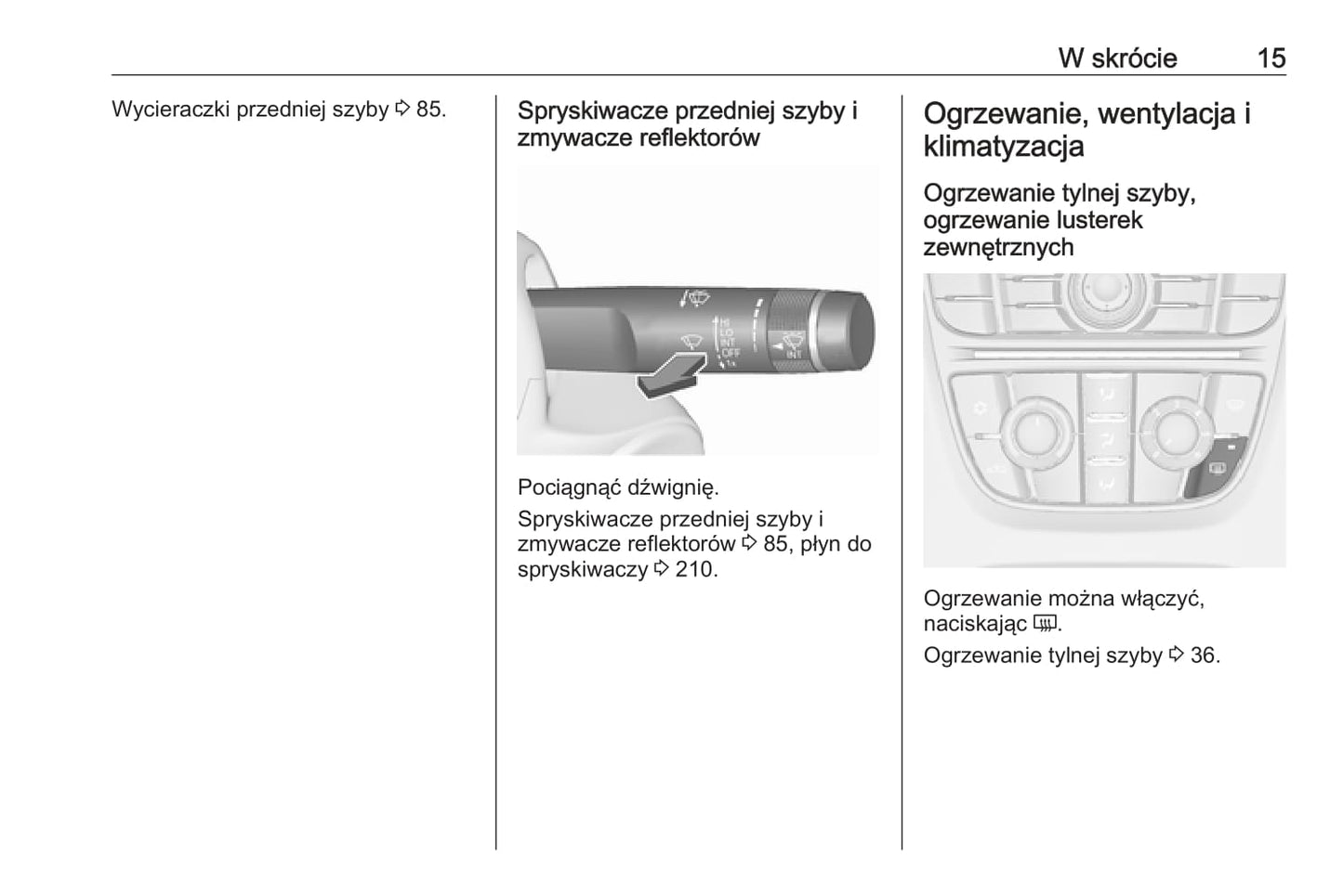 2018-2019 Opel Cascada Owner's Manual | Polish