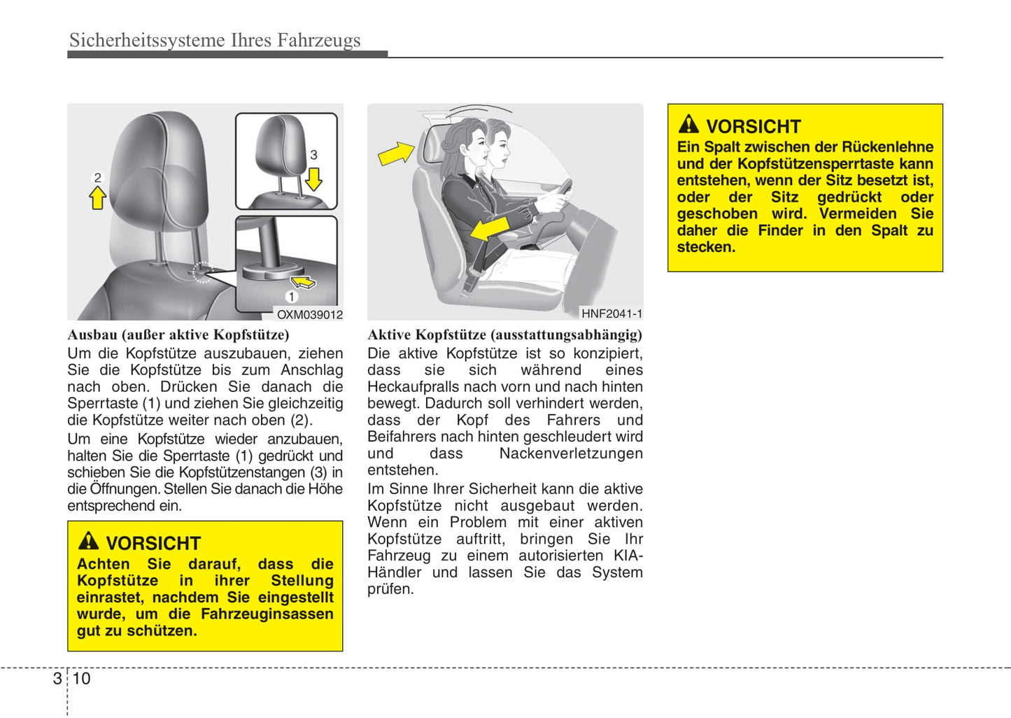 2010-2011 Kia Sorento Owner's Manual | German