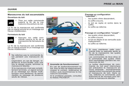 2014-2015 Peugeot 207 CC Bedienungsanleitung | Französisch