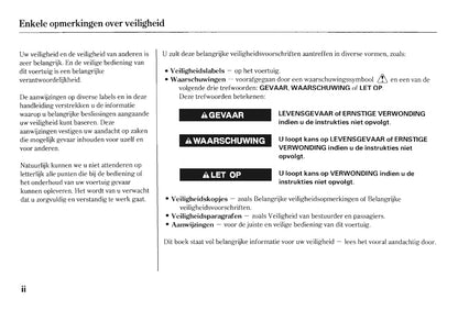 2005-2006 Honda HR-V Bedienungsanleitung | Niederländisch