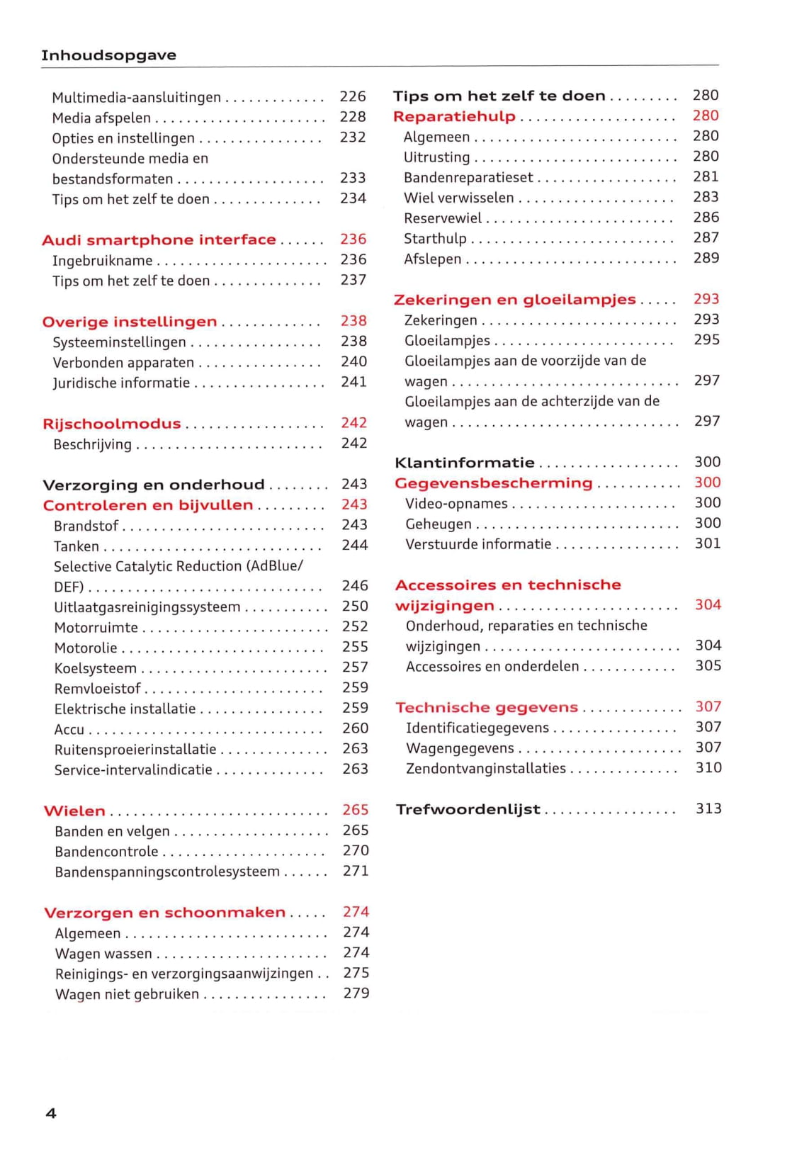 2018-2021 Audi Q3/Q3 Sportback/RS Q3 Owner's Manual | Dutch