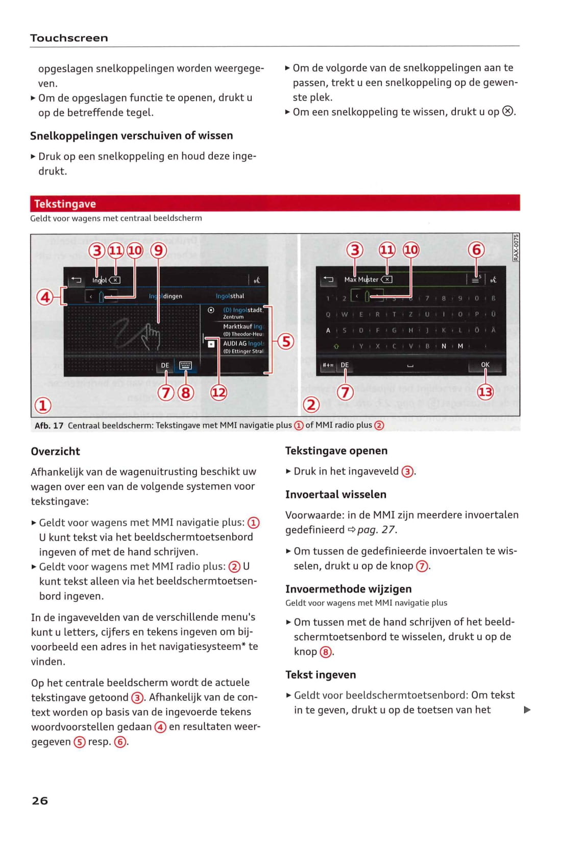 2018-2021 Audi Q3/Q3 Sportback/RS Q3 Owner's Manual | Dutch