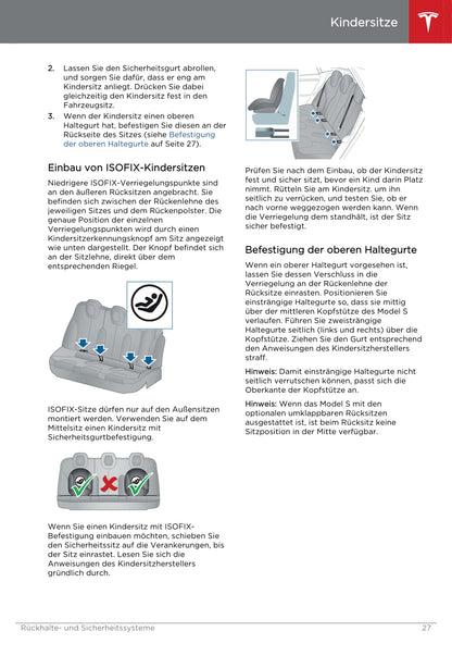 2013-2016 Tesla Model S Owner's Manual | German