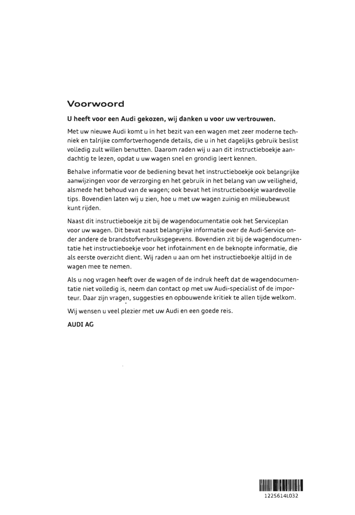2009-2015 Audi Q7 Owner's Manual | Dutch