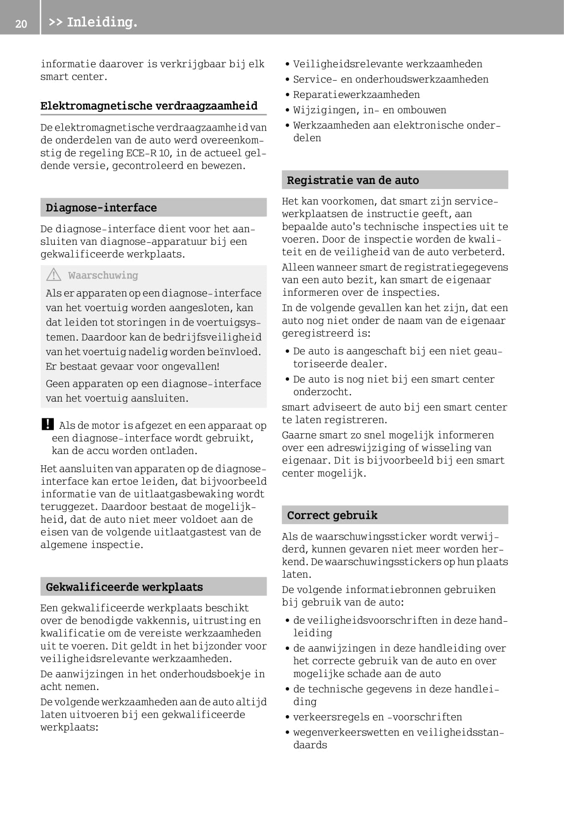 2014-2019 Smart Forfour Owner's Manual | Dutch