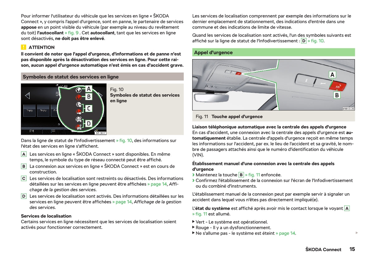 2018-2019 Skoda Rapid Owner's Manual | French