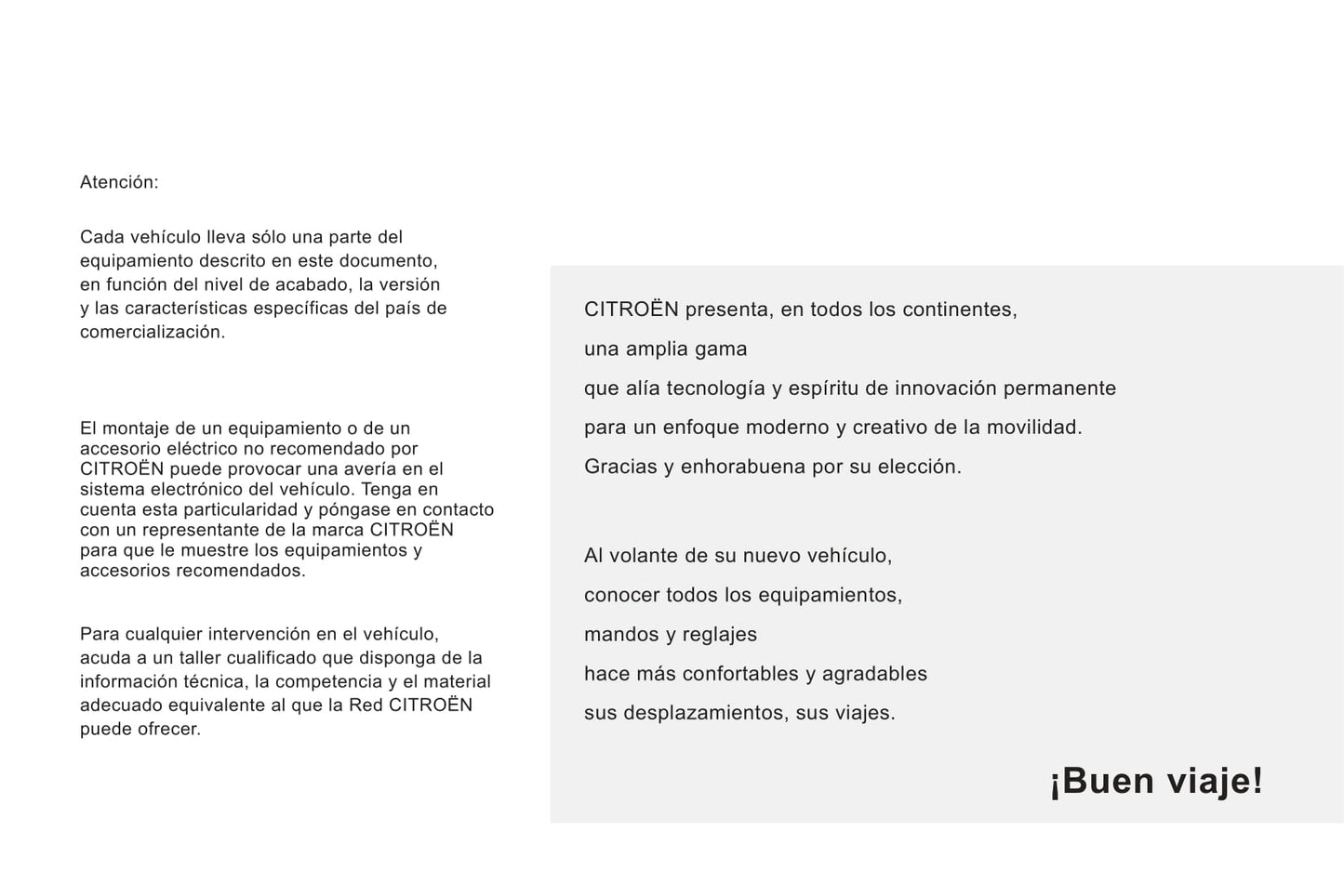 2011-2012 Citroën Jumpy Atlante Owner's Manual | Spanish
