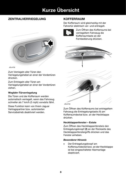 2006-2007 Jaguar X-Type Owner's Manual | German