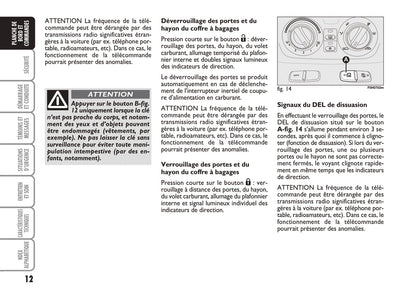 2010-2011 Fiat Idea Bedienungsanleitung | Französisch