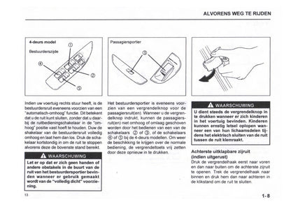 1999-2000 Subaru Justy Owner's Manual | Dutch