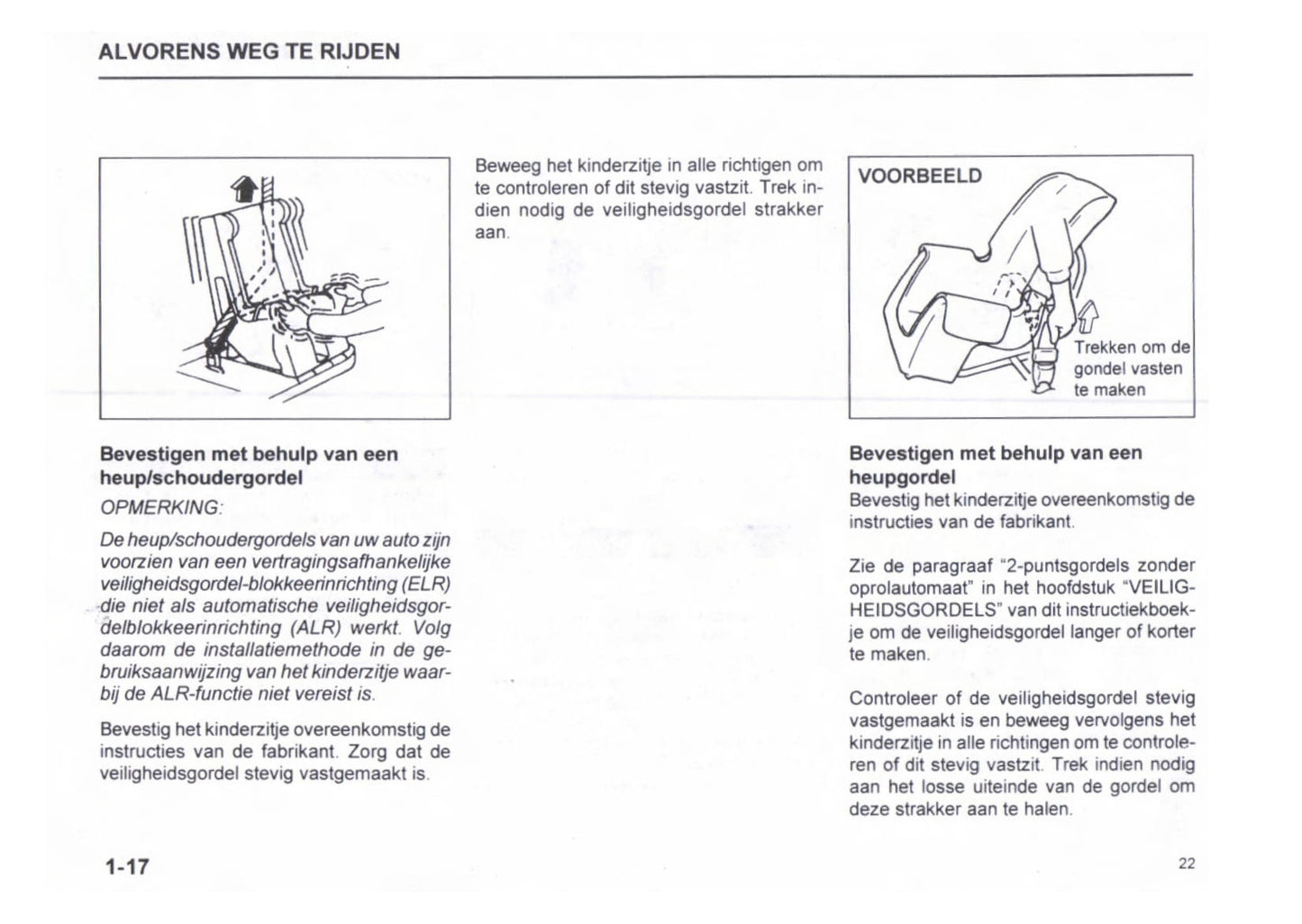 1999-2000 Subaru Justy Owner's Manual | Dutch