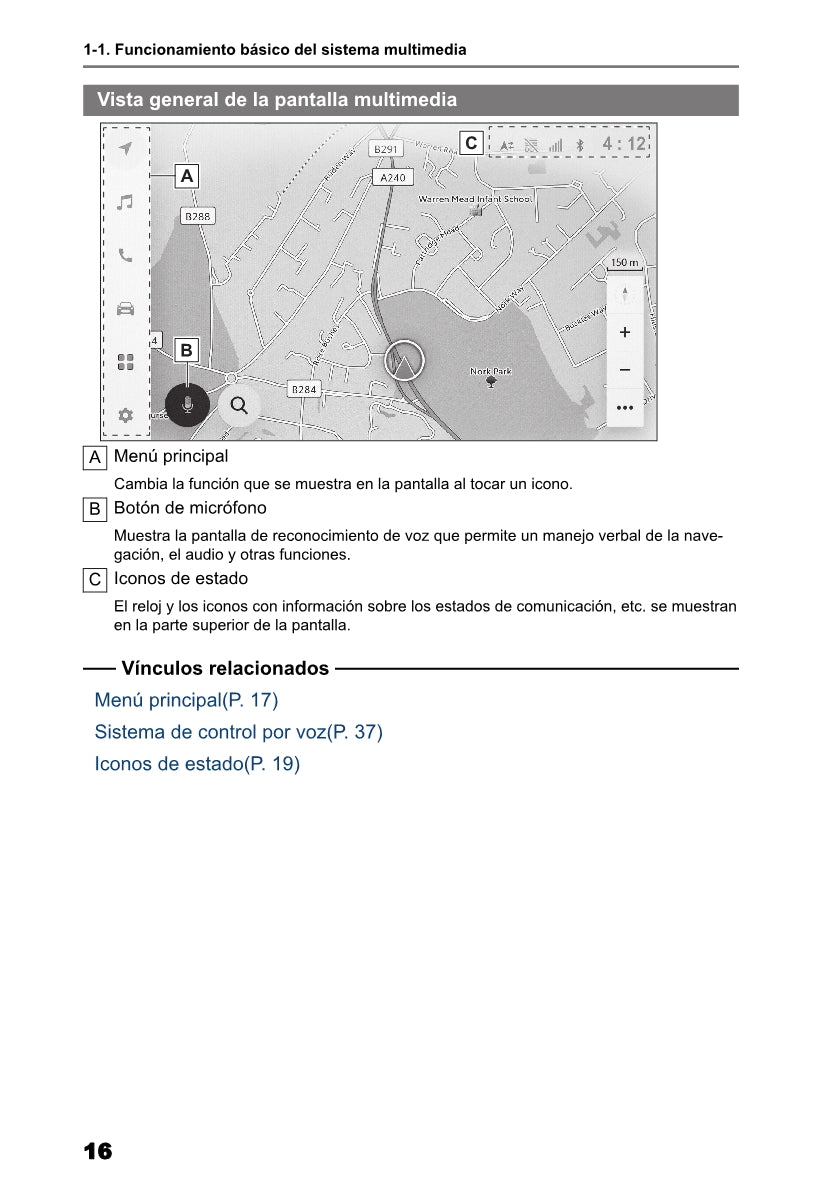 Toyota bZ4X Multimedia Manual de Instrucciones 2022 - 2023