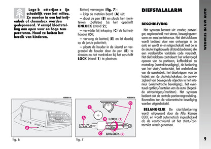 2003-2005 Alfa Romeo 156 GTA Owner's Manual | Dutch