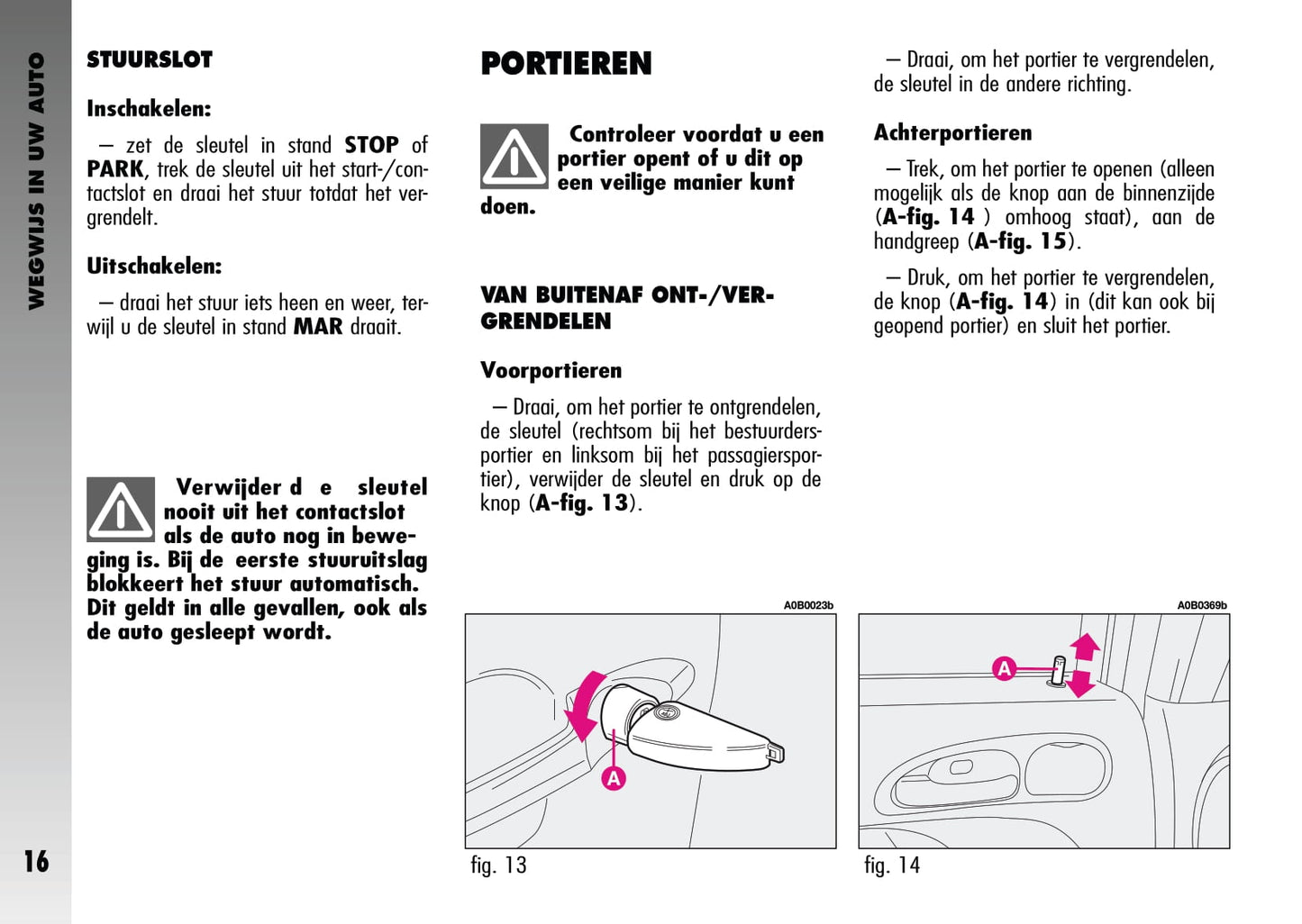 2003-2005 Alfa Romeo 156 GTA Owner's Manual | Dutch