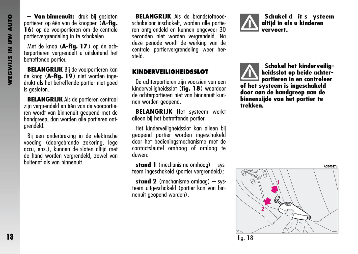 2003-2005 Alfa Romeo 156 GTA Owner's Manual | Dutch