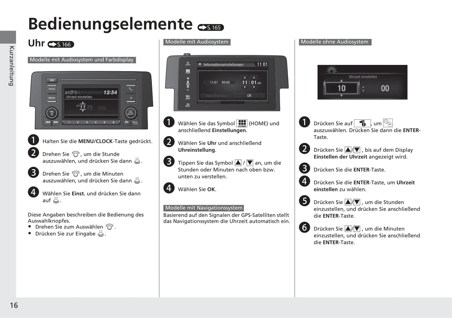 2017-2018 Honda Civic Sedan Diesel Owner's Manual | German