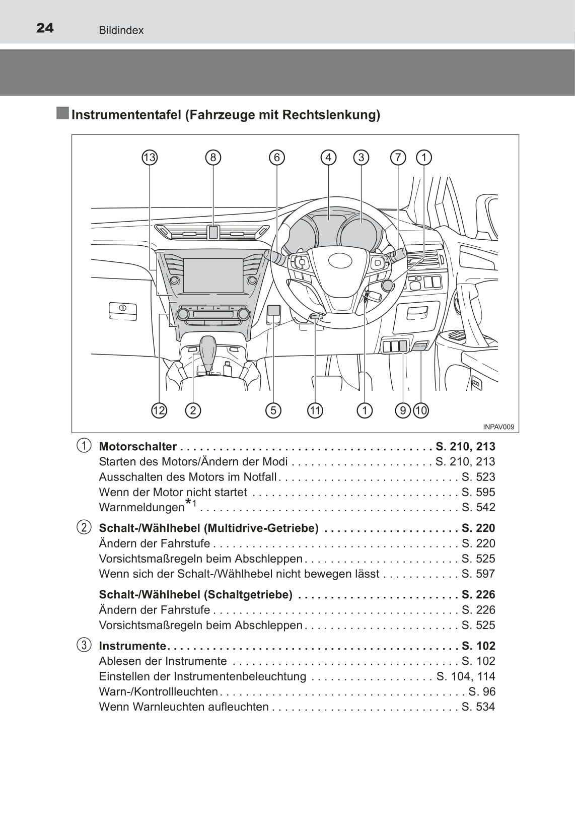 2016 Toyota Avensis Owner's Manual | German