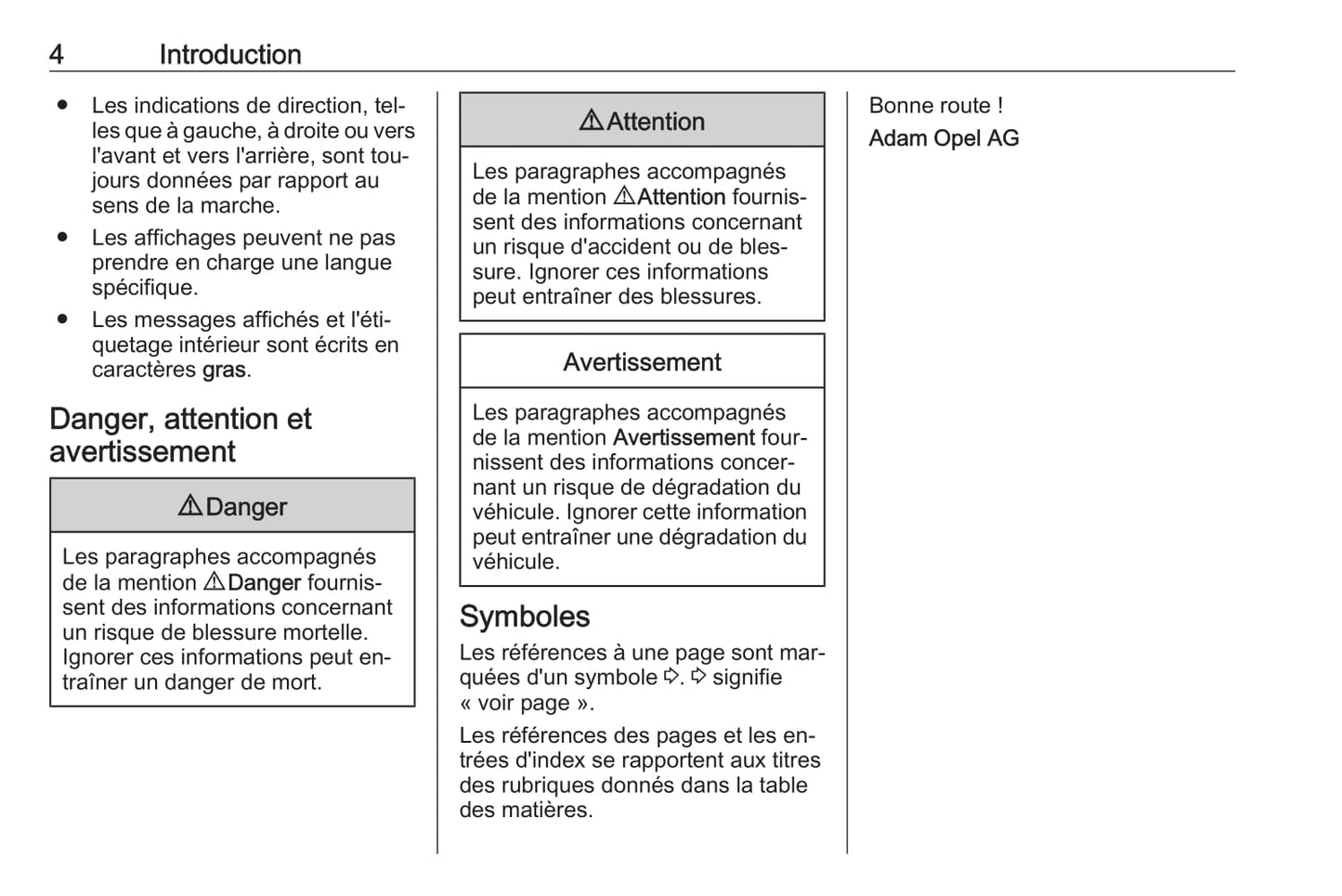 2016 Opel Adam Owner's Manual | French