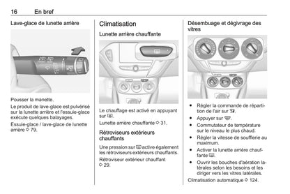 2016 Opel Adam Owner's Manual | French