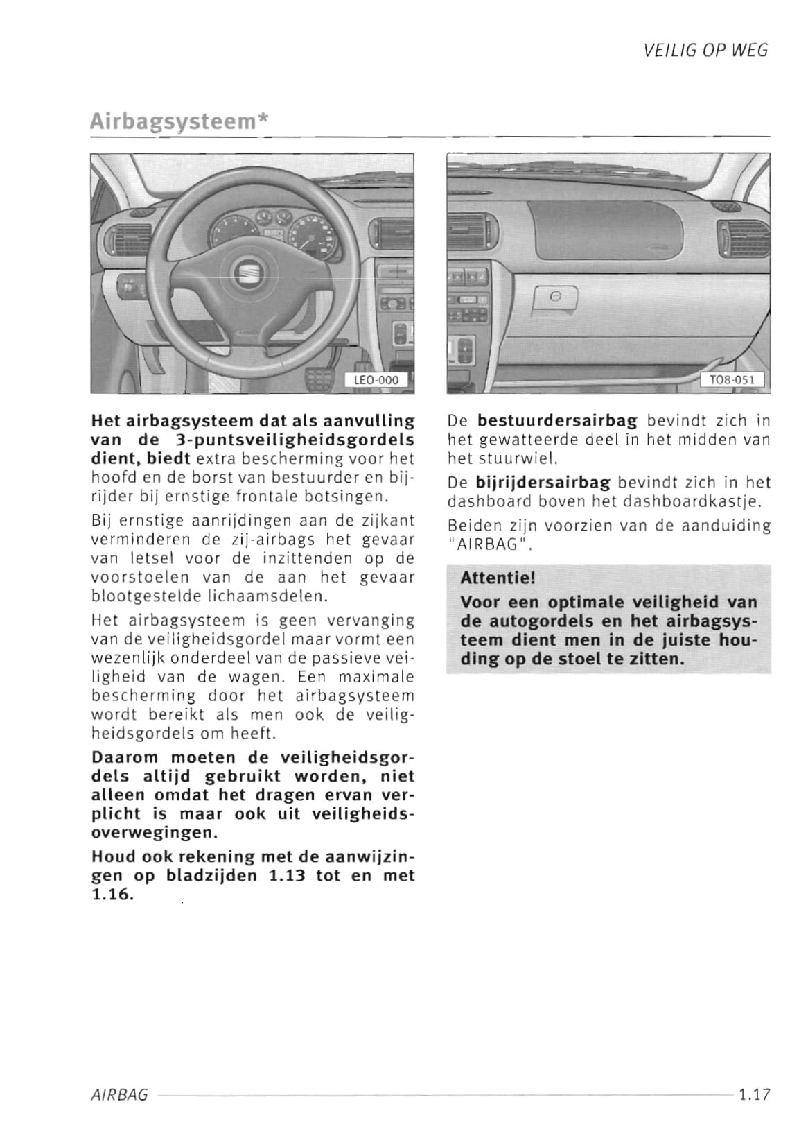 1999-2000 Seat Toledo Owner's Manual | Dutch