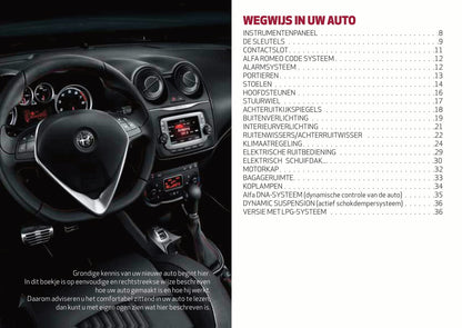 2016-2020 Alfa Romeo MiTo Bedienungsanleitung | Niederländisch
