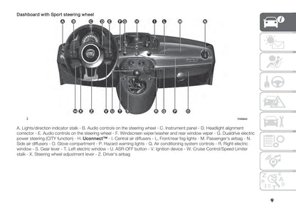 2021-2022 Fiat 500/500C Hybrid Bedienungsanleitung | Englisch