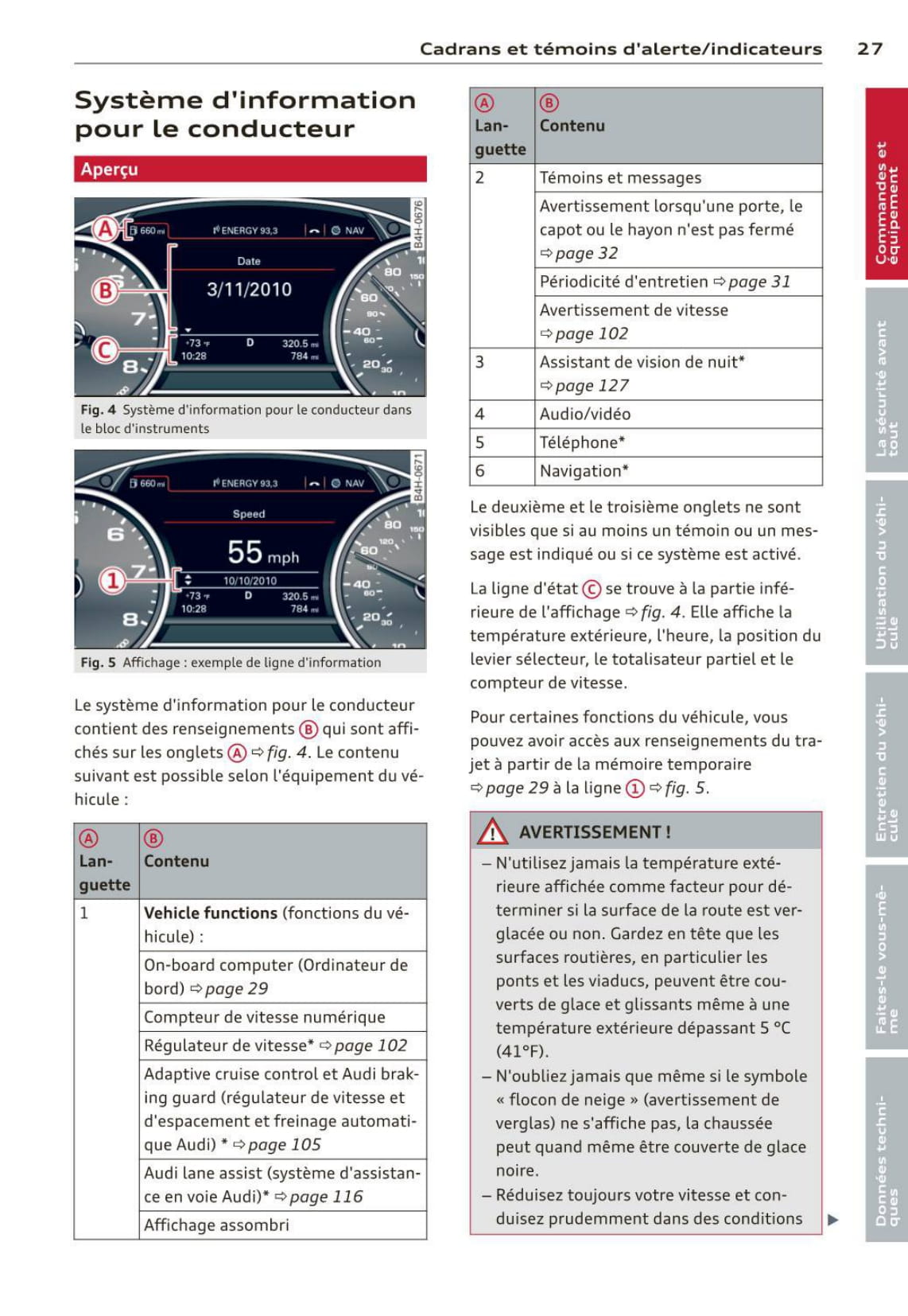 2010-2013 Audi A8/S8 Owner's Manual | French