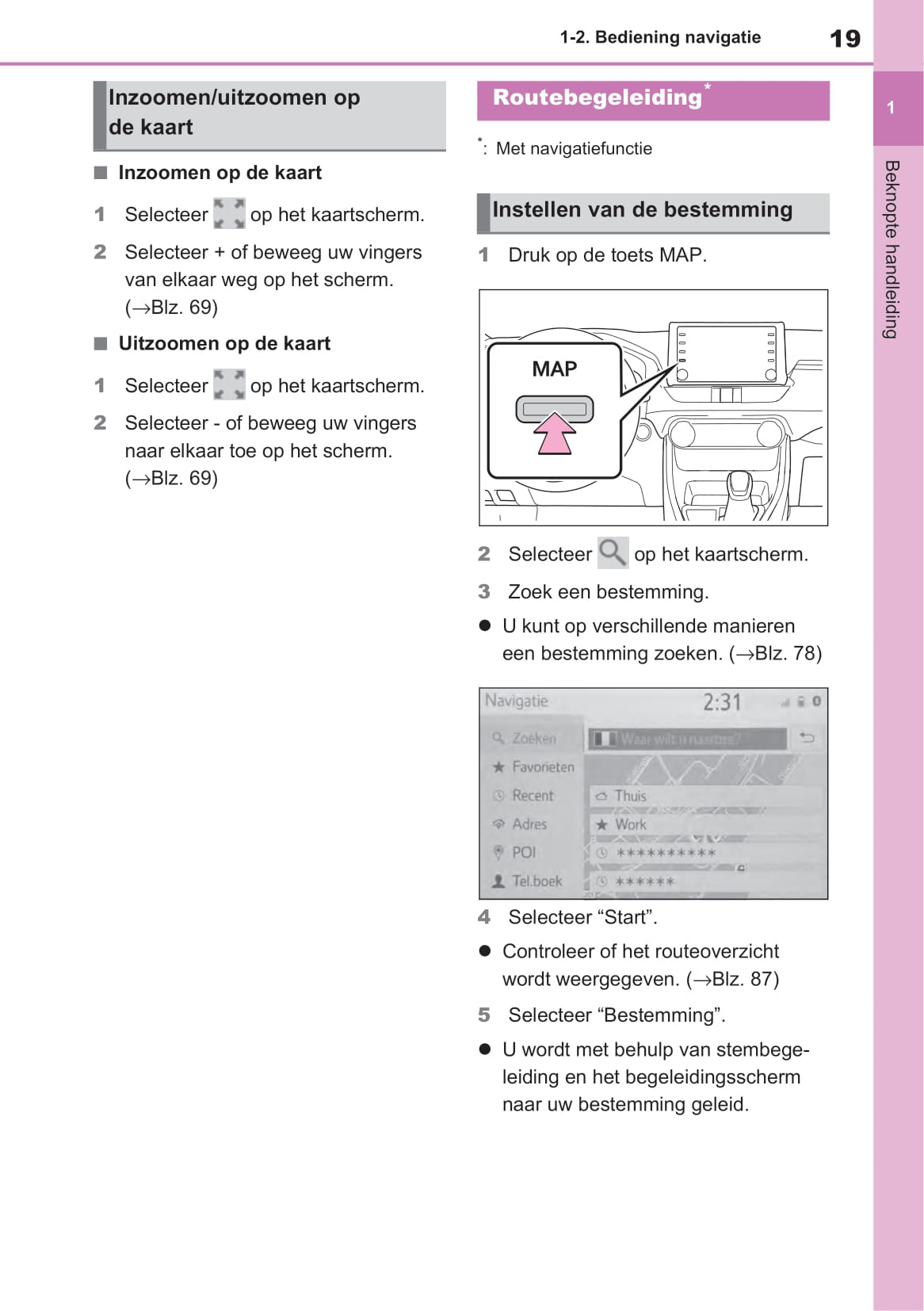 Toyota RAV4 Handleiding Navigatie- en Multimediasysteem 2019 - 2023