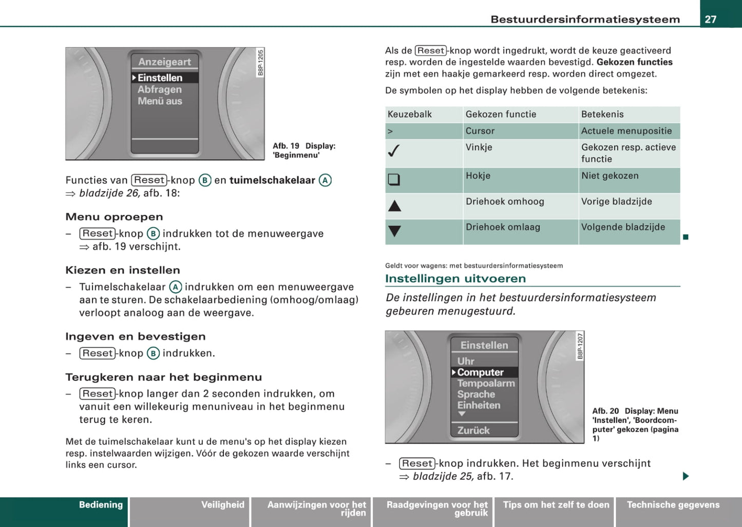 2006-2010 Audi TT Coupé/TTS Coupé/TT RS Coupé Owner's Manual | Dutch