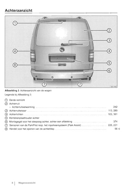2010-2015 Volkswagen Caddy Bedienungsanleitung | Niederländisch