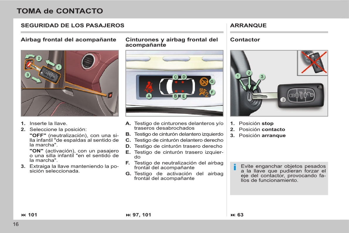 2013-2014 Peugeot 308 CC Bedienungsanleitung | Spanisch
