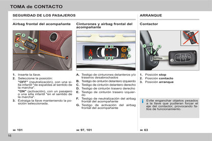 2013-2014 Peugeot 308 CC Bedienungsanleitung | Spanisch