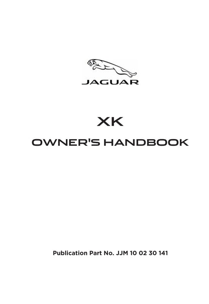 2014 Jaguar XK Owner's Manual | English