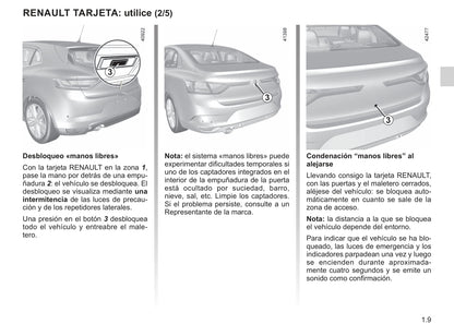 2018-2019 Renault Mégane Bedienungsanleitung | Spanisch