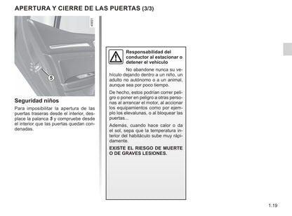 2018-2019 Renault Mégane Owner's Manual | Spanish