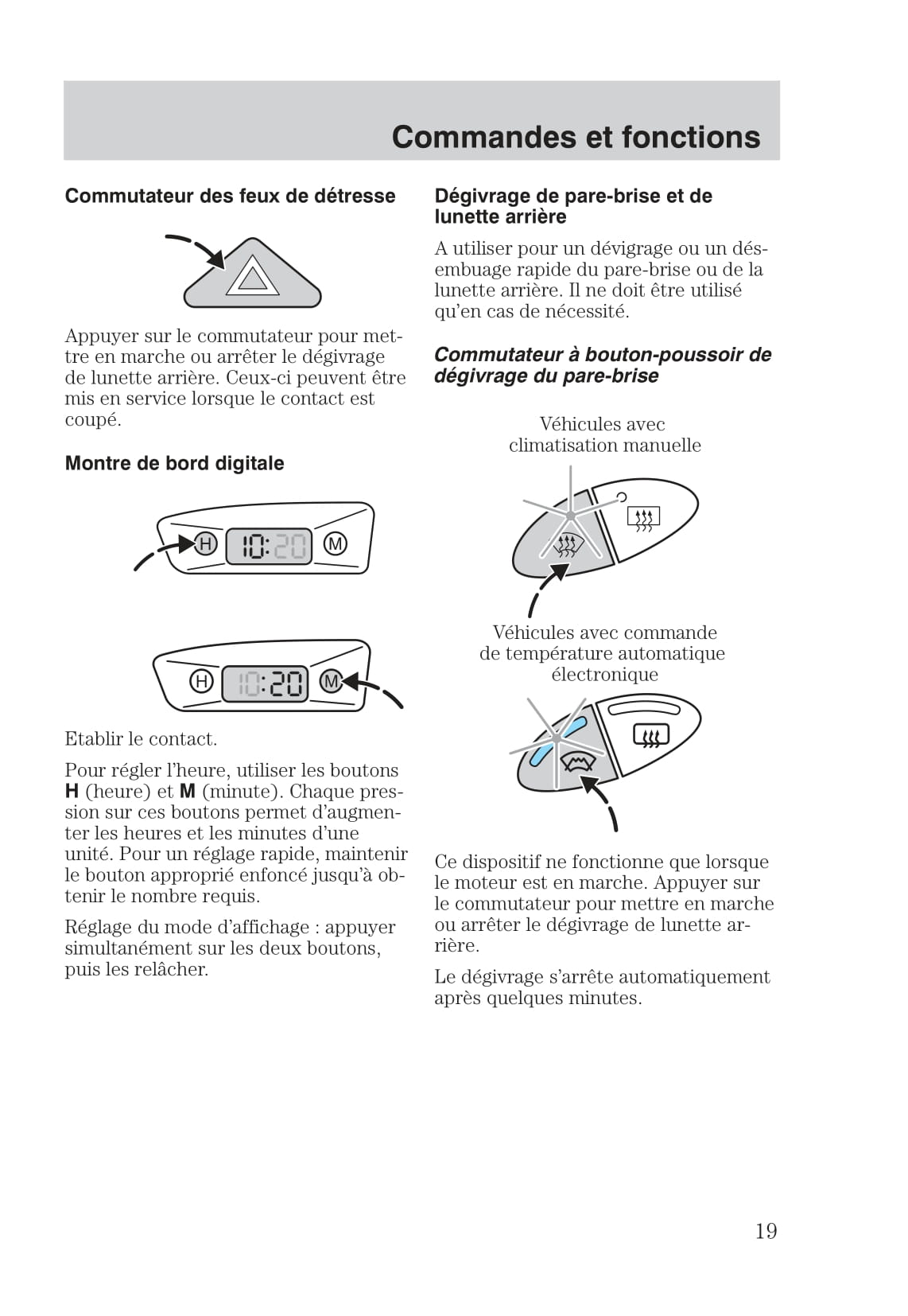 1999-2005 Ford Focus Bedienungsanleitung | Französisch