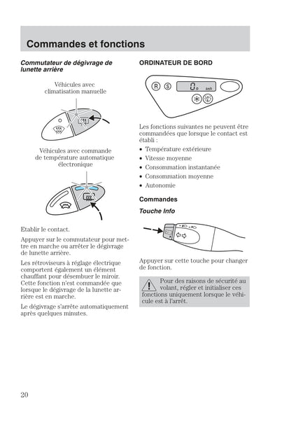 1999-2005 Ford Focus Bedienungsanleitung | Französisch