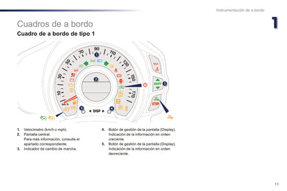 2016-2018 Peugeot 108 Bedienungsanleitung | Spanisch