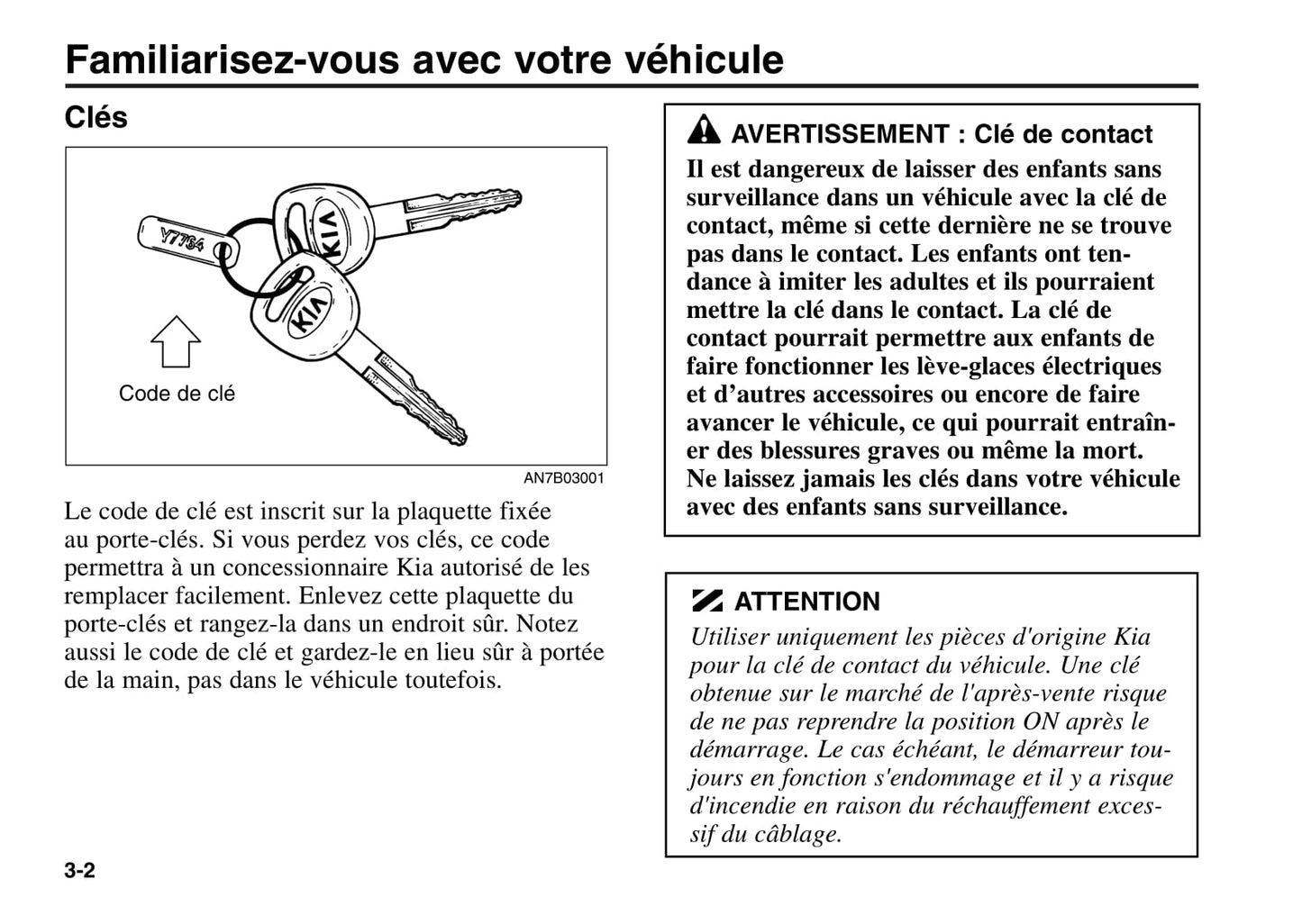 2006 Kia Rio Bedienungsanleitung | Französisch