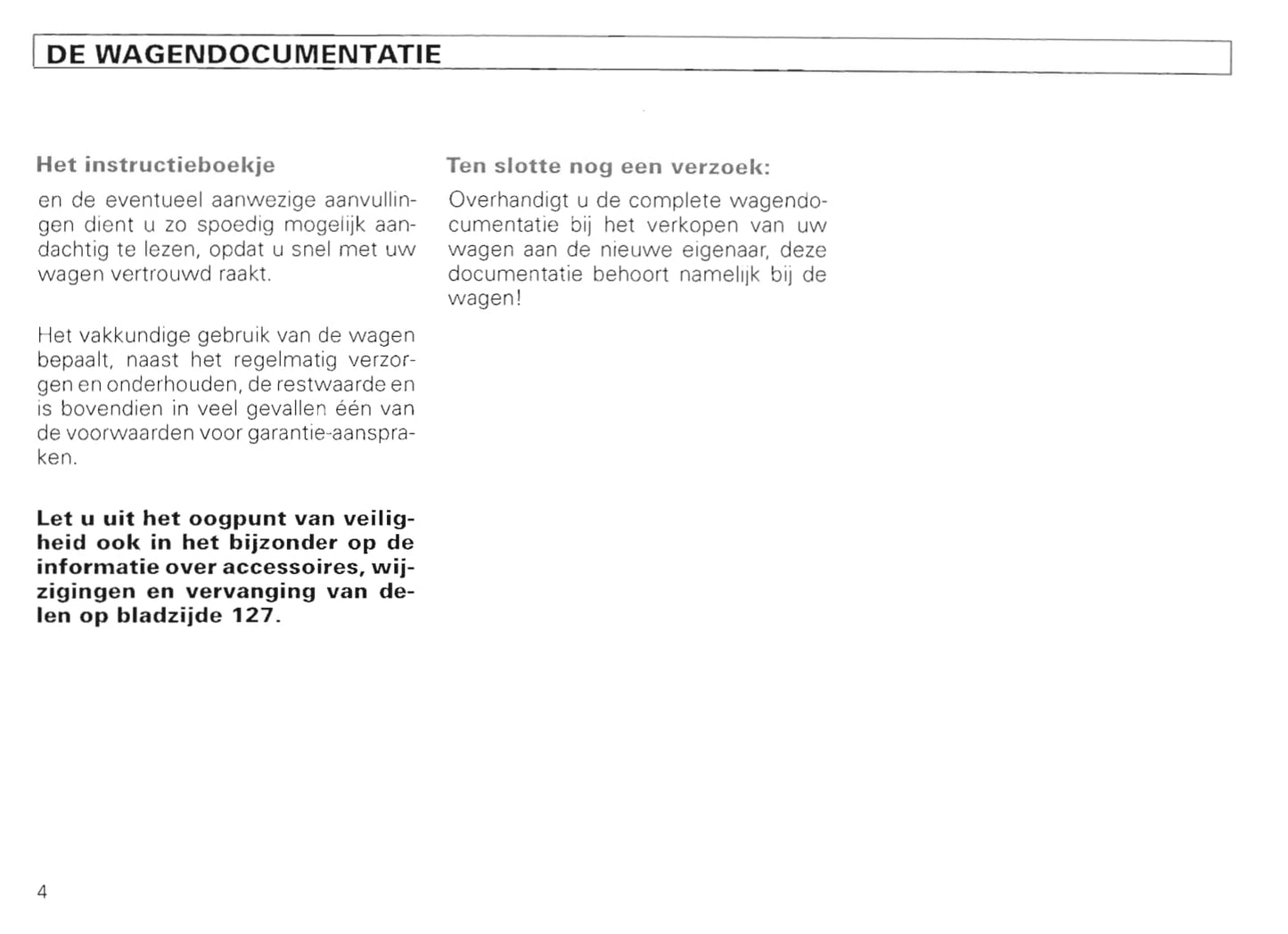 1994-1999 Volkswagen Polo/Variant Bedienungsanleitung | Niederländisch