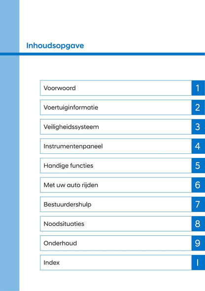 2020-2021 Hyundai Santa Fe Owner's Manual | Dutch