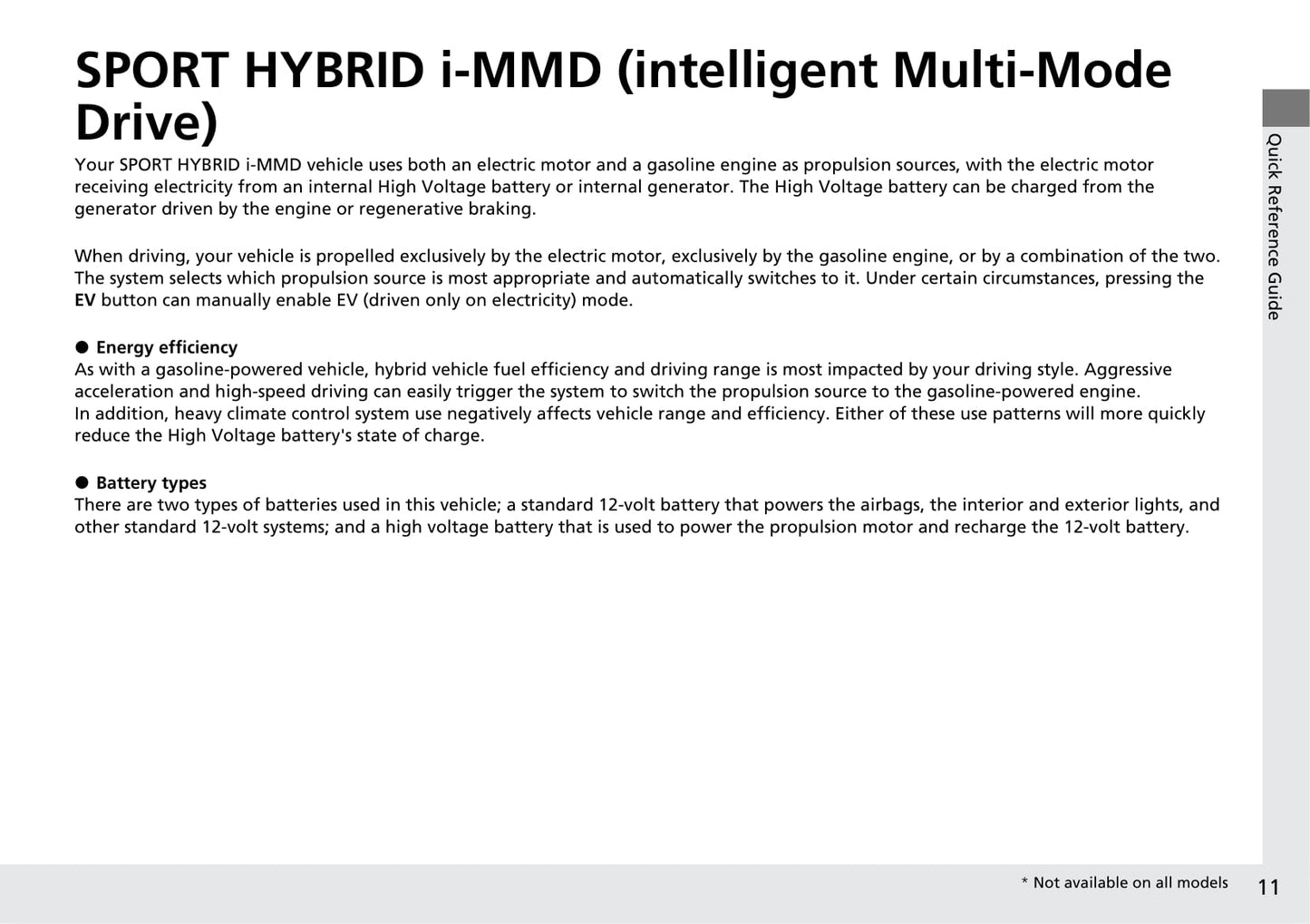 2020 Honda CR-V Hybrid Bedienungsanleitung | Englisch
