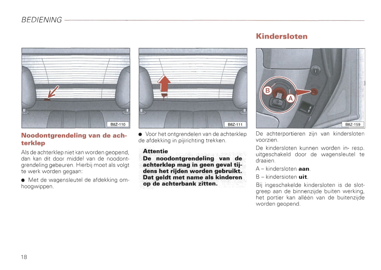 2000-2008 Audi A2 Bedienungsanleitung | Niederländisch