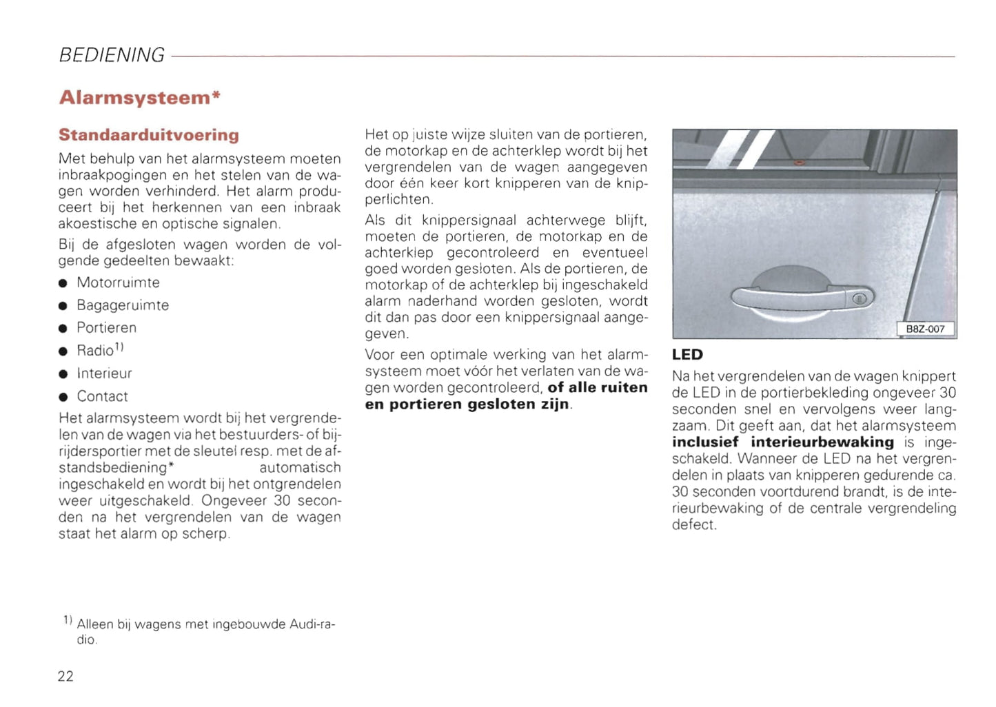 2000-2008 Audi A2 Bedienungsanleitung | Niederländisch