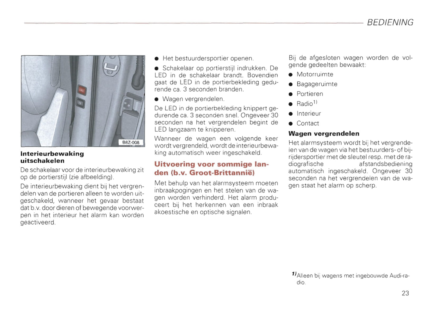 2000-2008 Audi A2 Bedienungsanleitung | Niederländisch